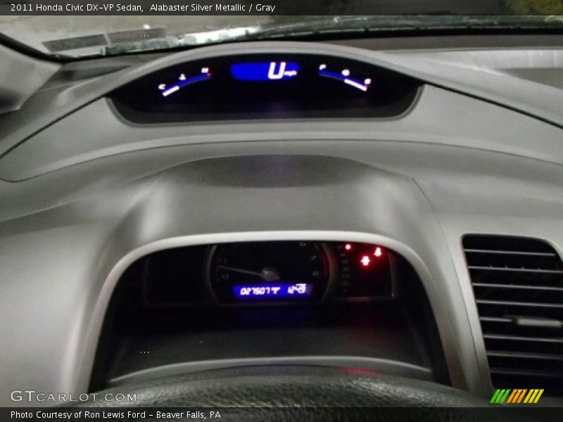 Alabaster Silver Metallic / Gray 2011 Honda Civic DX-VP Sedan