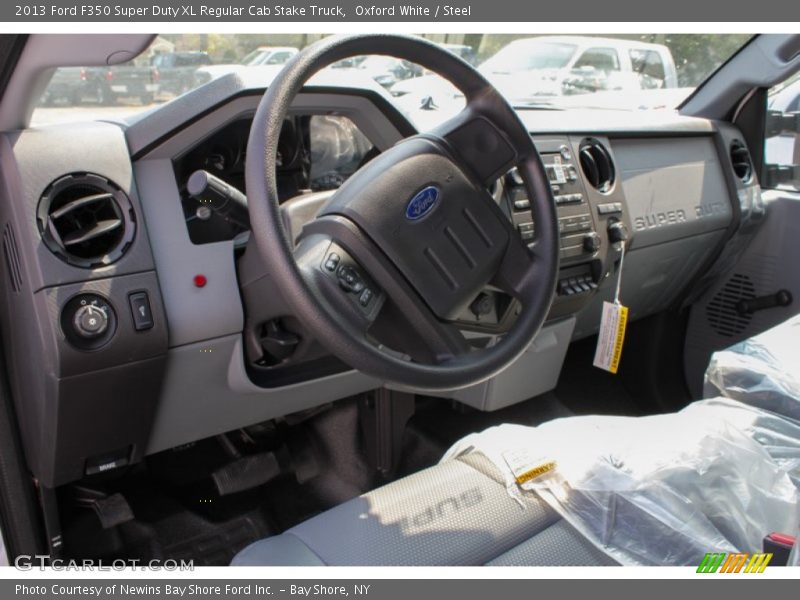 Oxford White / Steel 2013 Ford F350 Super Duty XL Regular Cab Stake Truck