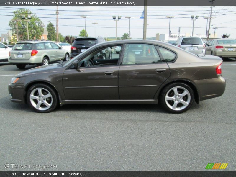 Deep Bronze Metallic / Warm Ivory 2008 Subaru Legacy 2.5i Limited Sedan