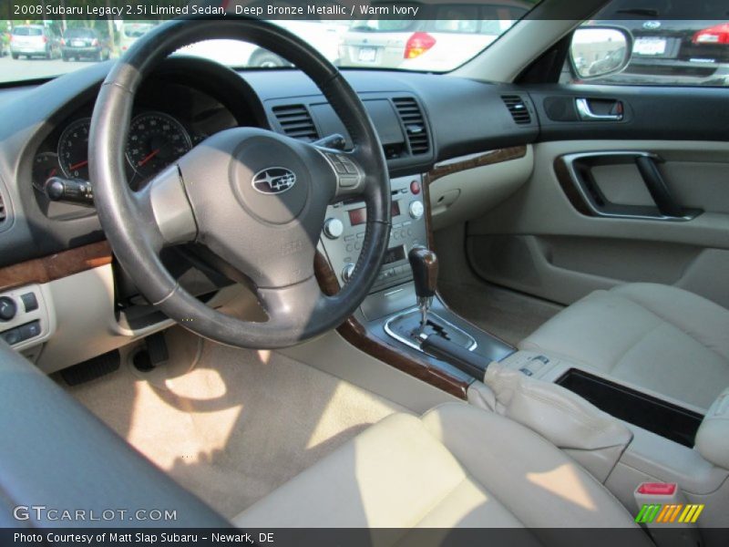 Deep Bronze Metallic / Warm Ivory 2008 Subaru Legacy 2.5i Limited Sedan