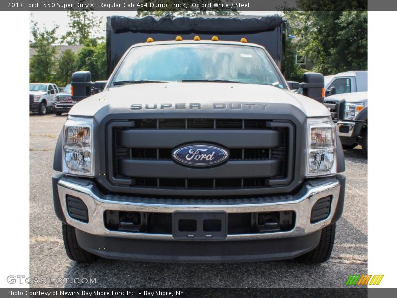  2013 F550 Super Duty XL Regular Cab 4x4 Dump Truck Oxford White