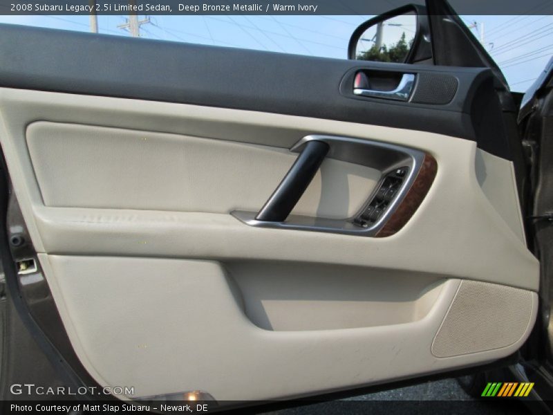 Deep Bronze Metallic / Warm Ivory 2008 Subaru Legacy 2.5i Limited Sedan
