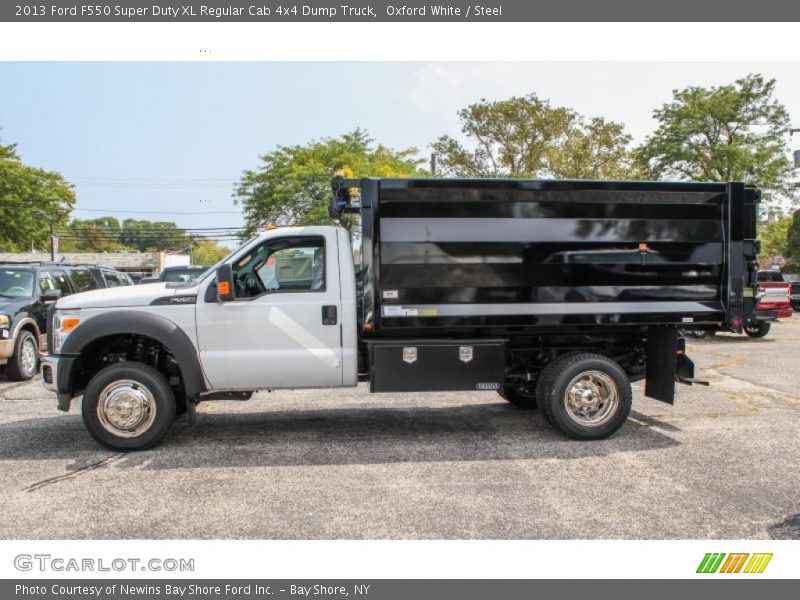  2013 F550 Super Duty XL Regular Cab 4x4 Dump Truck Oxford White