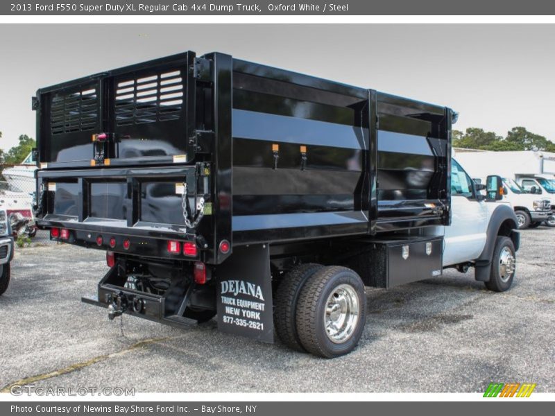 Oxford White / Steel 2013 Ford F550 Super Duty XL Regular Cab 4x4 Dump Truck