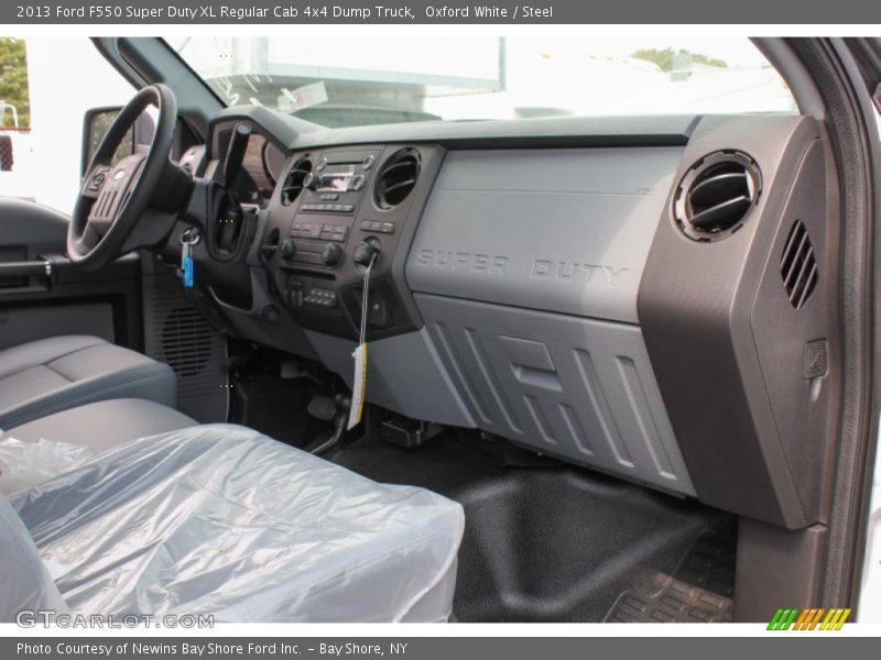Dashboard of 2013 F550 Super Duty XL Regular Cab 4x4 Dump Truck
