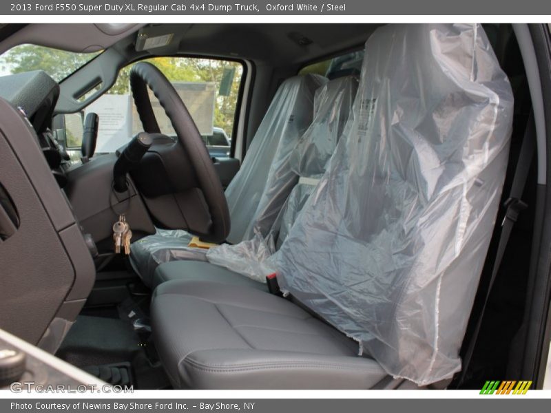 Oxford White / Steel 2013 Ford F550 Super Duty XL Regular Cab 4x4 Dump Truck