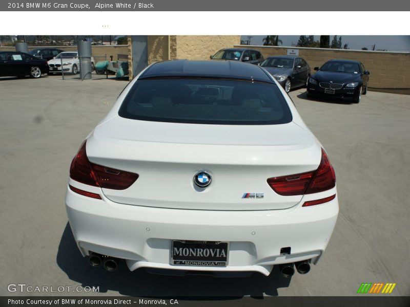 Alpine White / Black 2014 BMW M6 Gran Coupe