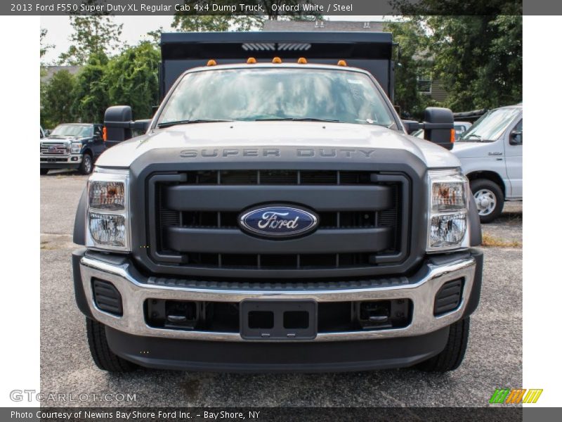 Oxford White / Steel 2013 Ford F550 Super Duty XL Regular Cab 4x4 Dump Truck