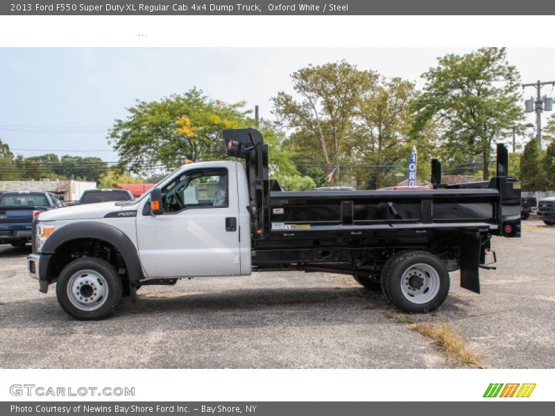 Oxford White / Steel 2013 Ford F550 Super Duty XL Regular Cab 4x4 Dump Truck