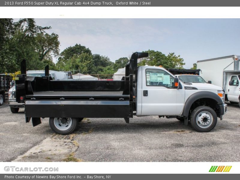 Oxford White / Steel 2013 Ford F550 Super Duty XL Regular Cab 4x4 Dump Truck