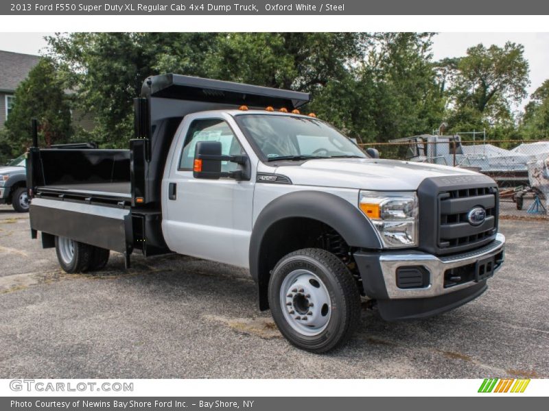 Oxford White / Steel 2013 Ford F550 Super Duty XL Regular Cab 4x4 Dump Truck