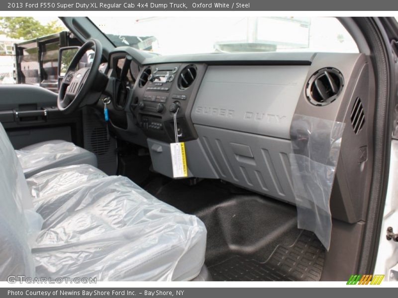 Oxford White / Steel 2013 Ford F550 Super Duty XL Regular Cab 4x4 Dump Truck