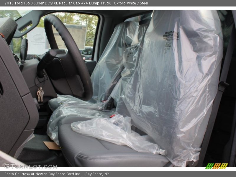 Oxford White / Steel 2013 Ford F550 Super Duty XL Regular Cab 4x4 Dump Truck