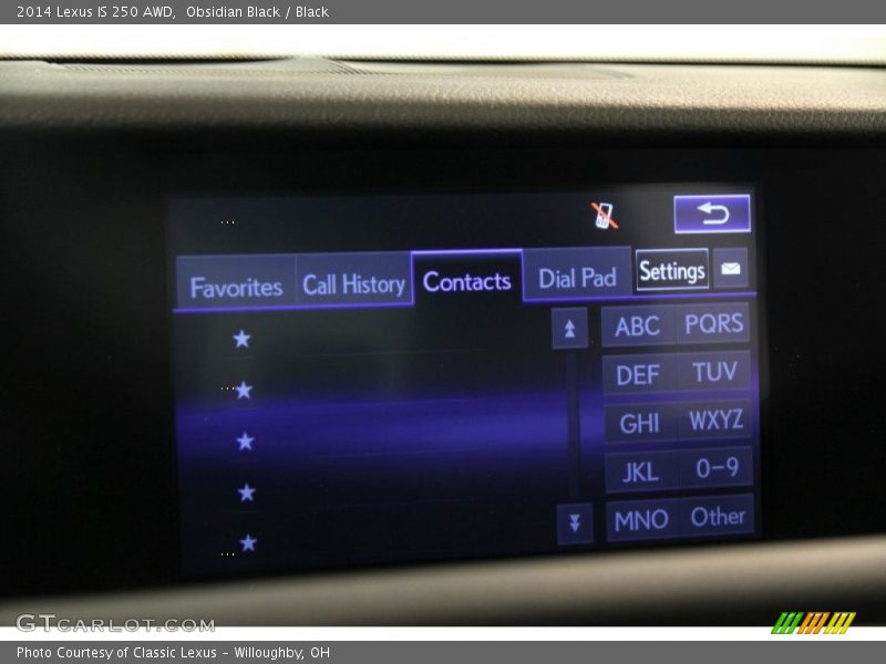 Obsidian Black / Black 2014 Lexus IS 250 AWD