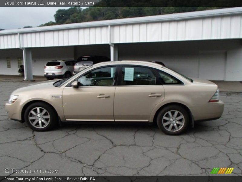 Dune Pearl Metallic / Camel 2008 Ford Taurus SEL