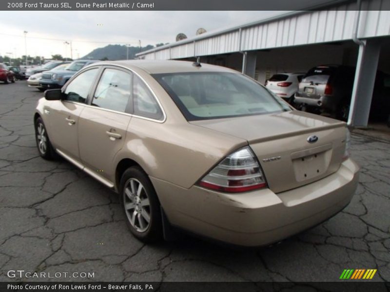 Dune Pearl Metallic / Camel 2008 Ford Taurus SEL