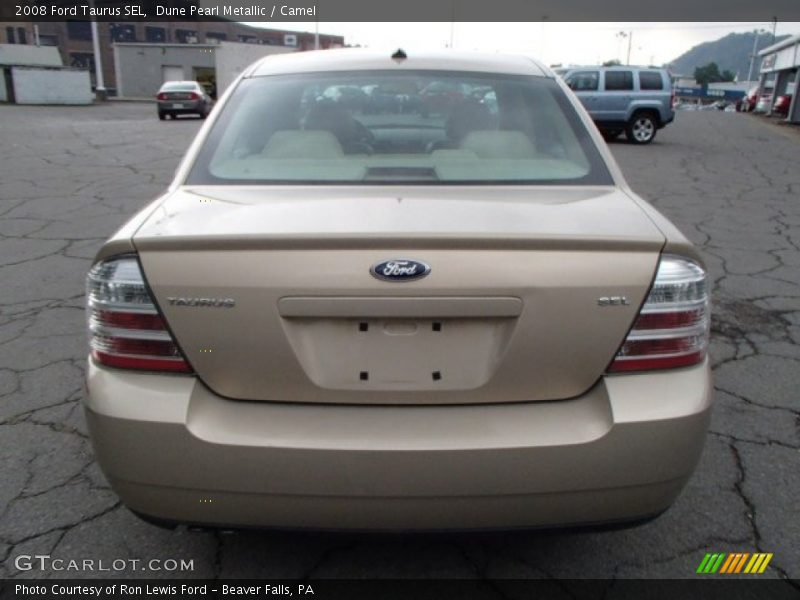 Dune Pearl Metallic / Camel 2008 Ford Taurus SEL