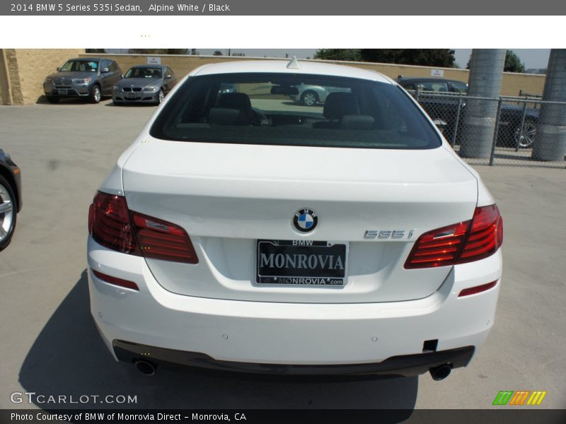 Alpine White / Black 2014 BMW 5 Series 535i Sedan