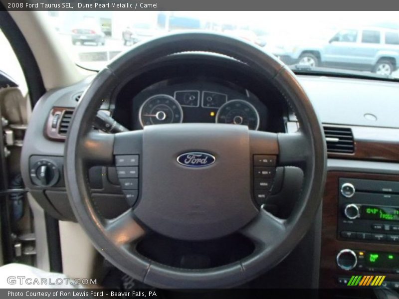 Dune Pearl Metallic / Camel 2008 Ford Taurus SEL