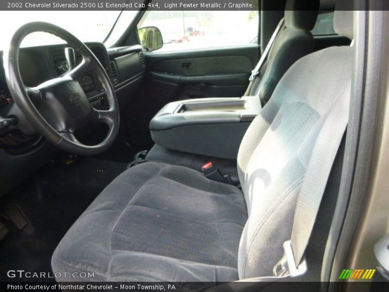 Light Pewter Metallic / Graphite 2002 Chevrolet Silverado 2500 LS Extended Cab 4x4
