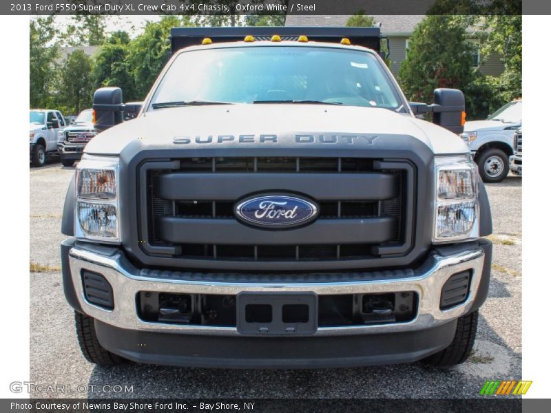 Oxford White / Steel 2013 Ford F550 Super Duty XL Crew Cab 4x4 Chassis