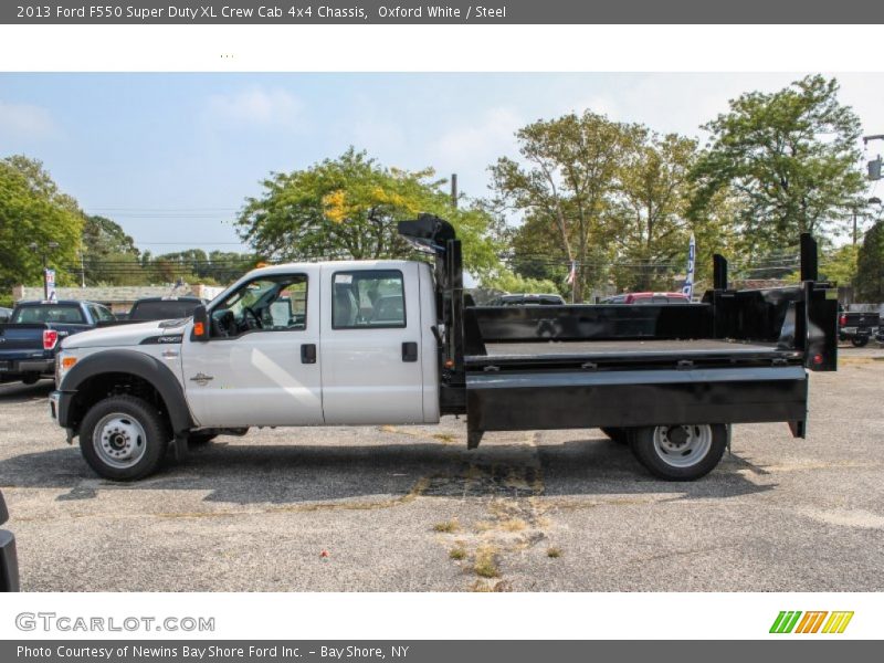 Oxford White / Steel 2013 Ford F550 Super Duty XL Crew Cab 4x4 Chassis