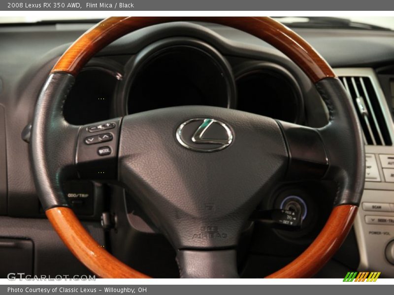 Flint Mica / Black 2008 Lexus RX 350 AWD