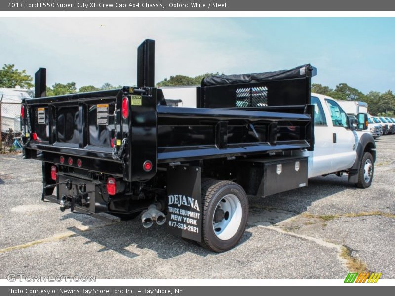 Oxford White / Steel 2013 Ford F550 Super Duty XL Crew Cab 4x4 Chassis