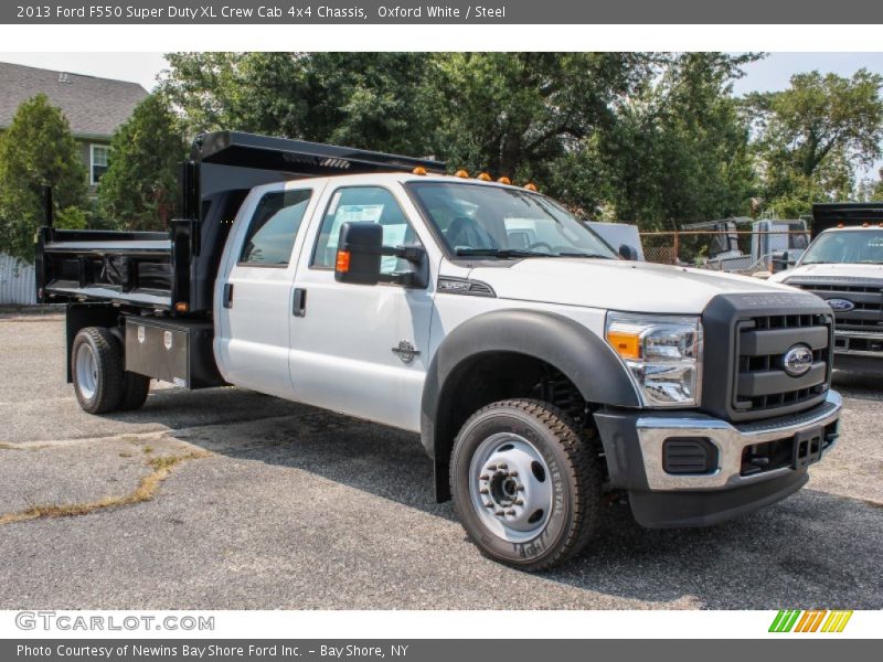 Oxford White / Steel 2013 Ford F550 Super Duty XL Crew Cab 4x4 Chassis