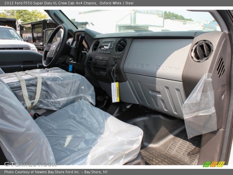 Oxford White / Steel 2013 Ford F550 Super Duty XL Crew Cab 4x4 Chassis