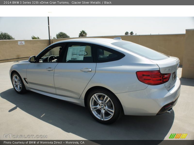 Glacier Silver Metallic / Black 2014 BMW 3 Series 328i xDrive Gran Turismo