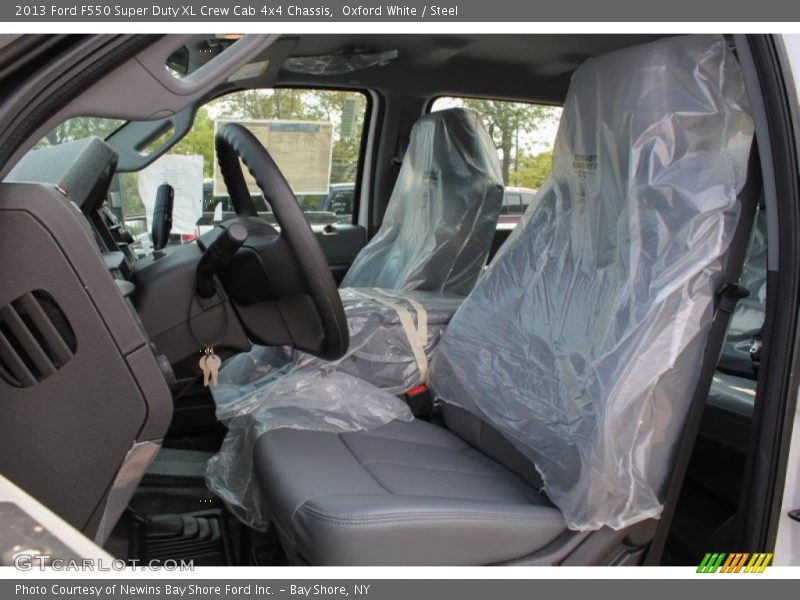 Oxford White / Steel 2013 Ford F550 Super Duty XL Crew Cab 4x4 Chassis