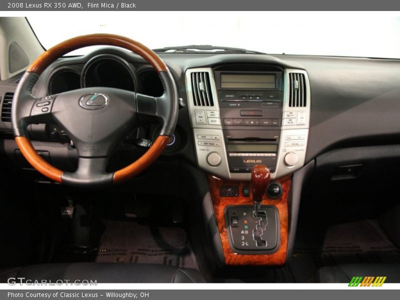 Flint Mica / Black 2008 Lexus RX 350 AWD