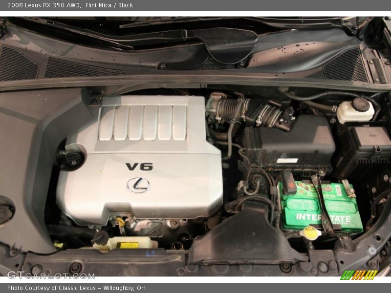 Flint Mica / Black 2008 Lexus RX 350 AWD