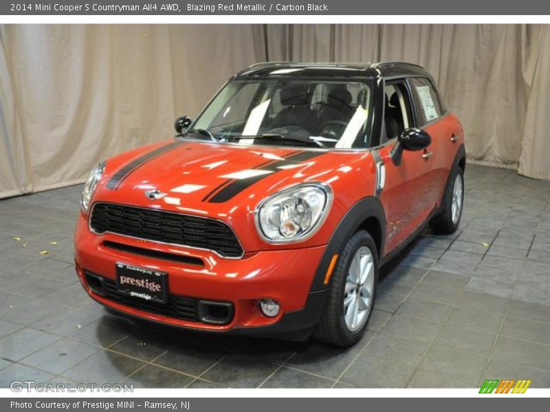 Blazing Red Metallic / Carbon Black 2014 Mini Cooper S Countryman All4 AWD