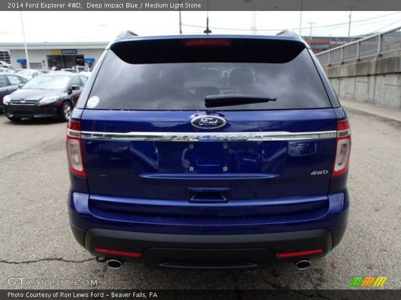 Deep Impact Blue / Medium Light Stone 2014 Ford Explorer 4WD