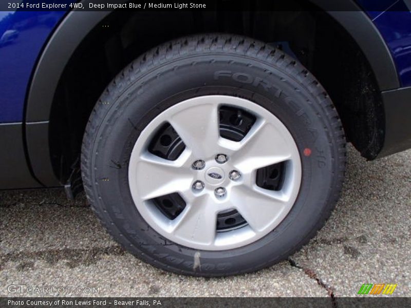 Deep Impact Blue / Medium Light Stone 2014 Ford Explorer 4WD