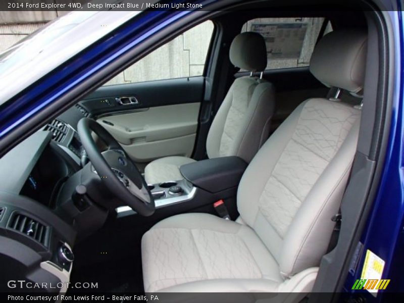 Deep Impact Blue / Medium Light Stone 2014 Ford Explorer 4WD