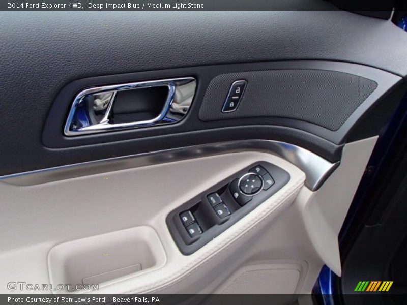 Deep Impact Blue / Medium Light Stone 2014 Ford Explorer 4WD
