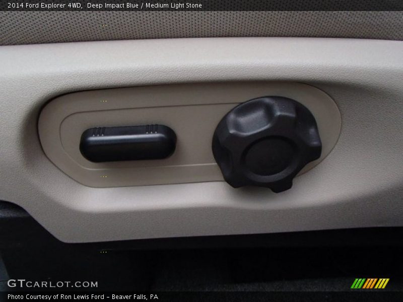 Deep Impact Blue / Medium Light Stone 2014 Ford Explorer 4WD