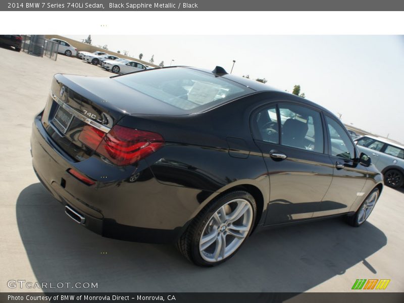 Black Sapphire Metallic / Black 2014 BMW 7 Series 740Li Sedan