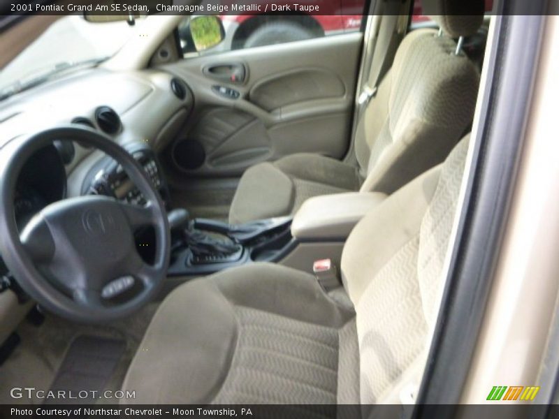 Champagne Beige Metallic / Dark Taupe 2001 Pontiac Grand Am SE Sedan