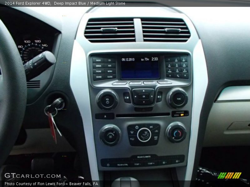 Deep Impact Blue / Medium Light Stone 2014 Ford Explorer 4WD