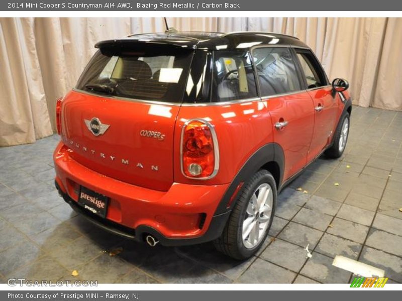 Blazing Red Metallic / Carbon Black 2014 Mini Cooper S Countryman All4 AWD