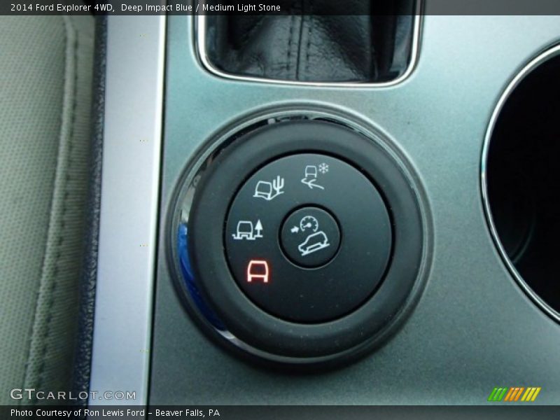 Deep Impact Blue / Medium Light Stone 2014 Ford Explorer 4WD