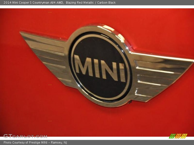 Blazing Red Metallic / Carbon Black 2014 Mini Cooper S Countryman All4 AWD