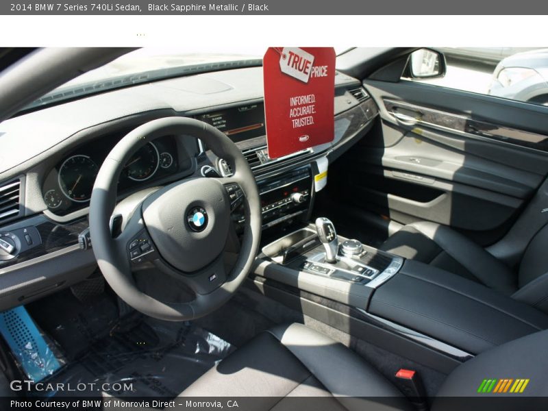 Black Sapphire Metallic / Black 2014 BMW 7 Series 740Li Sedan