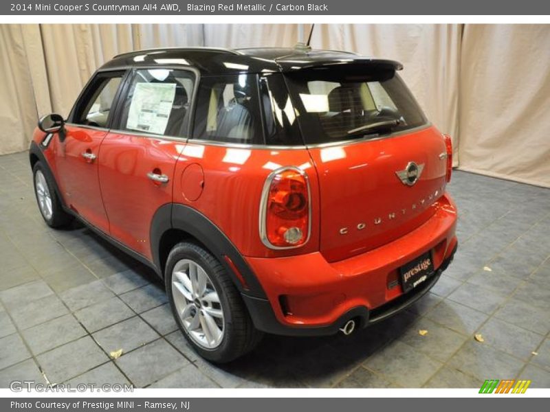 Blazing Red Metallic / Carbon Black 2014 Mini Cooper S Countryman All4 AWD