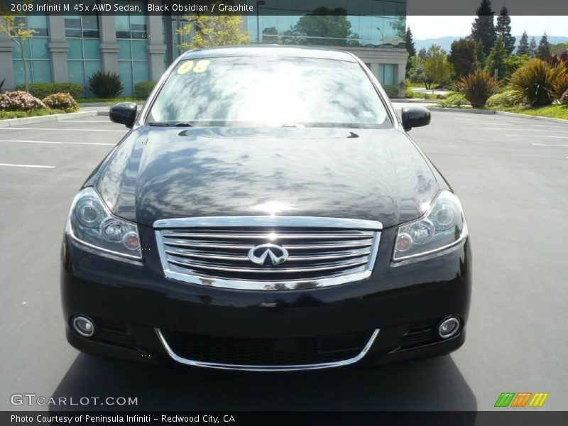 Black Obsidian / Graphite 2008 Infiniti M 45x AWD Sedan