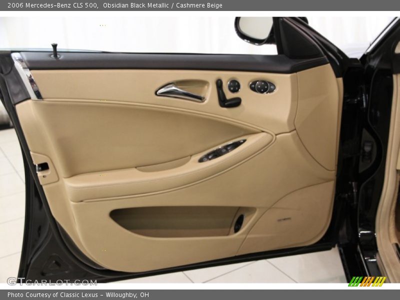 Obsidian Black Metallic / Cashmere Beige 2006 Mercedes-Benz CLS 500